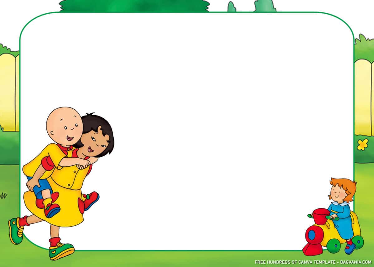 FREE Download Caillou Birthday Invitations