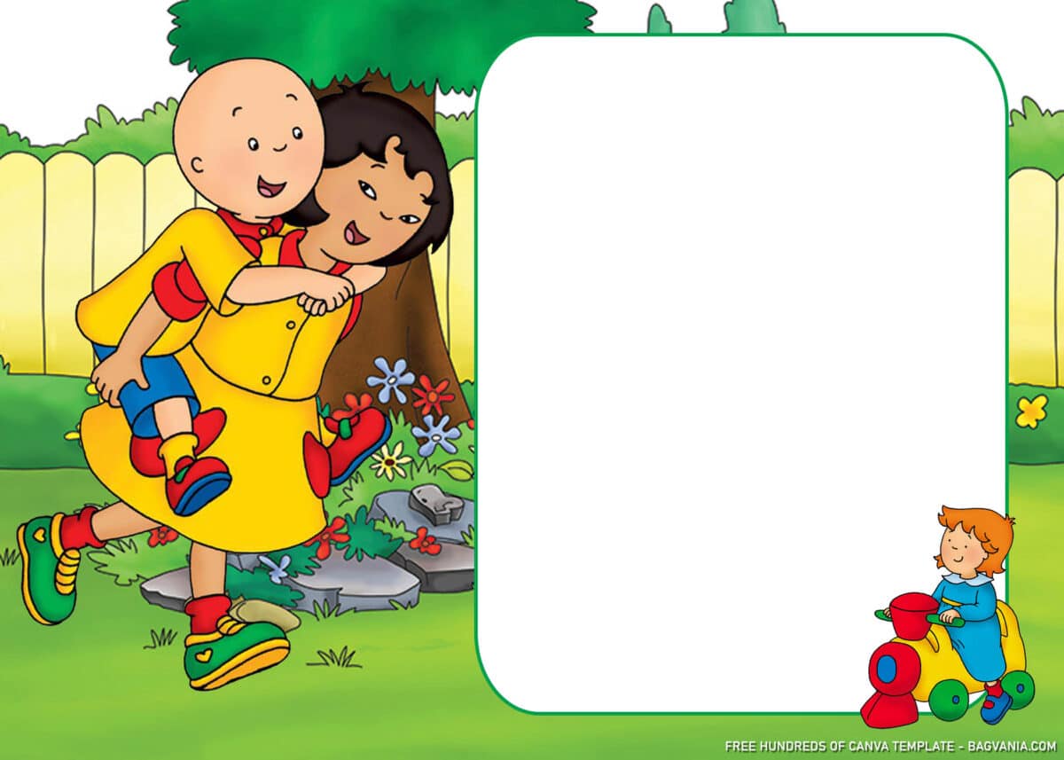 FREE Download Caillou Birthday Invitations