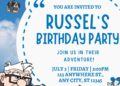 FREE Pixar's Up Movie Birthday Invitation Templates