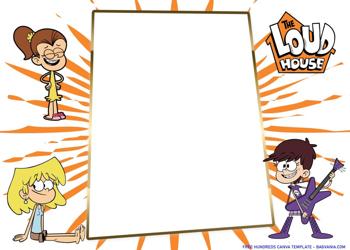 Free Download The Loud House Birthday Invitations