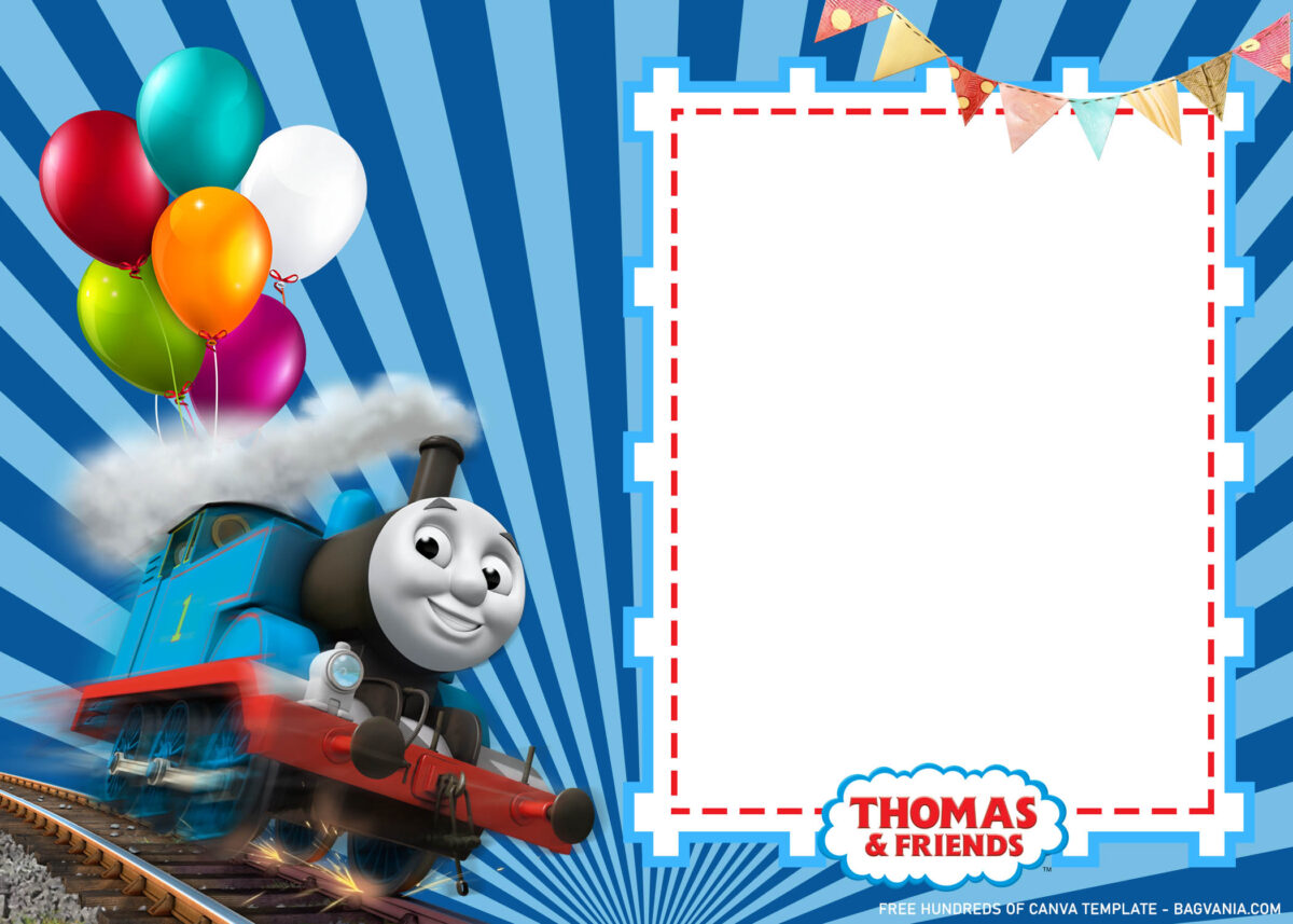 Free Download Thomas & Friends Birthday Invitations