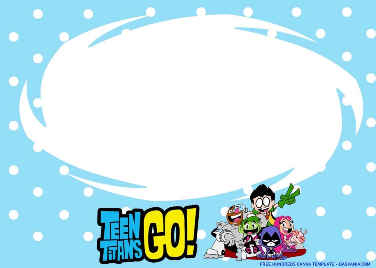 FREE Download Teen Titans Go Birthday Invitations