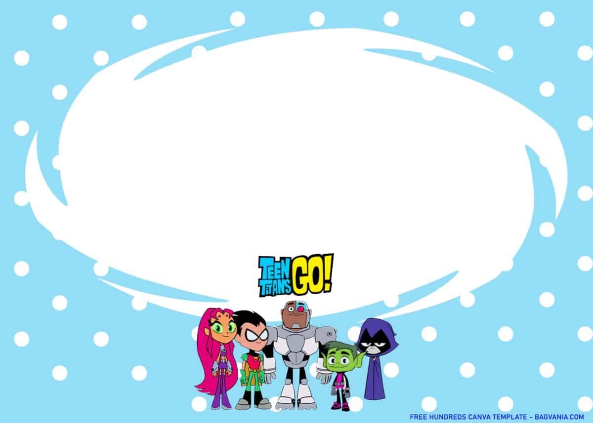 FREE Download Teen Titans Go Birthday Invitations