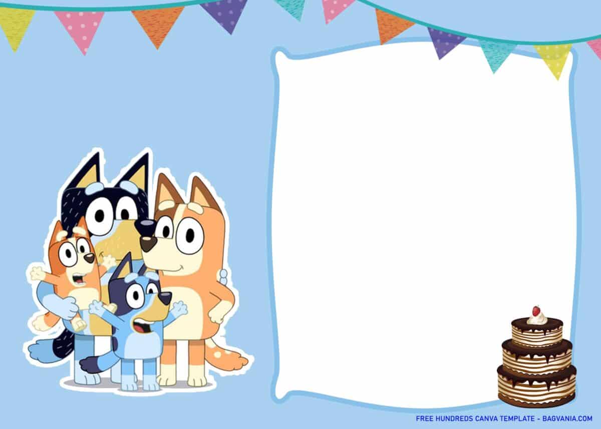 FREE Download Bluey Birthday Invitations 