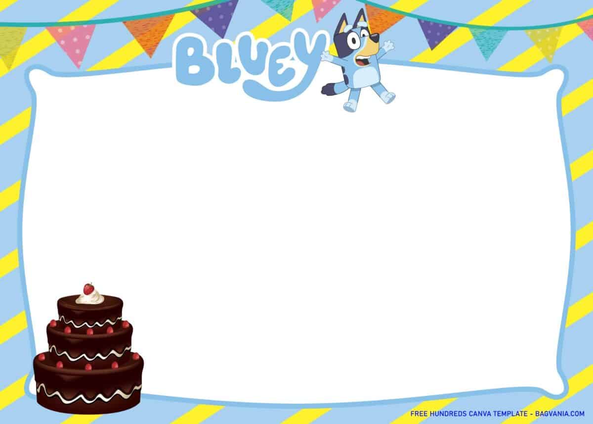 FREE Download Bluey Birthday Invitations 