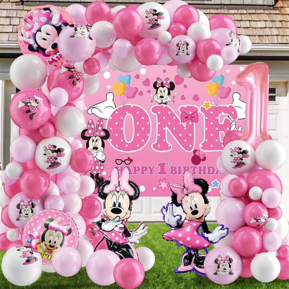 Minnie Balloon and Banner 