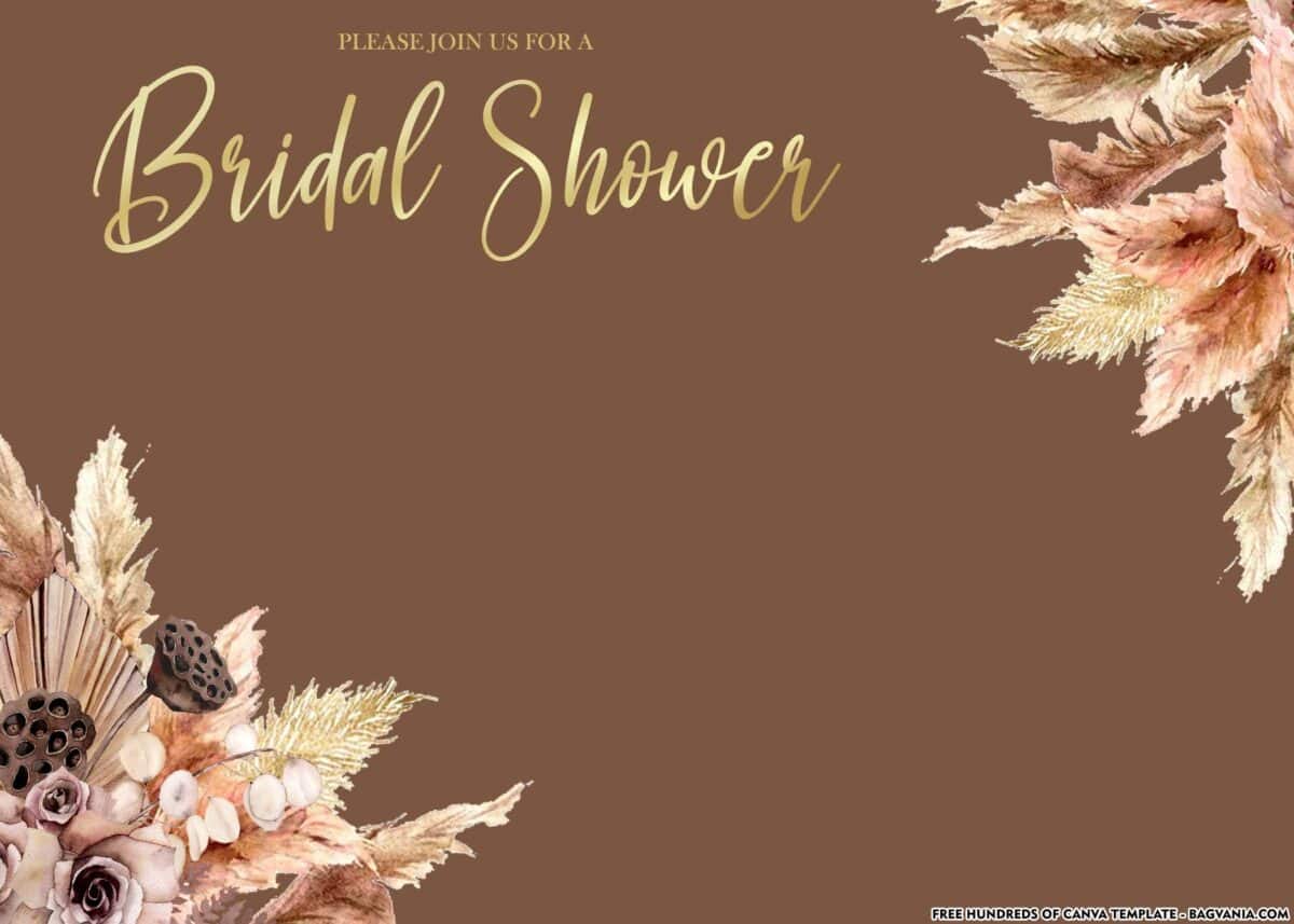 FREE Download Boho Bridal Shower Invitation