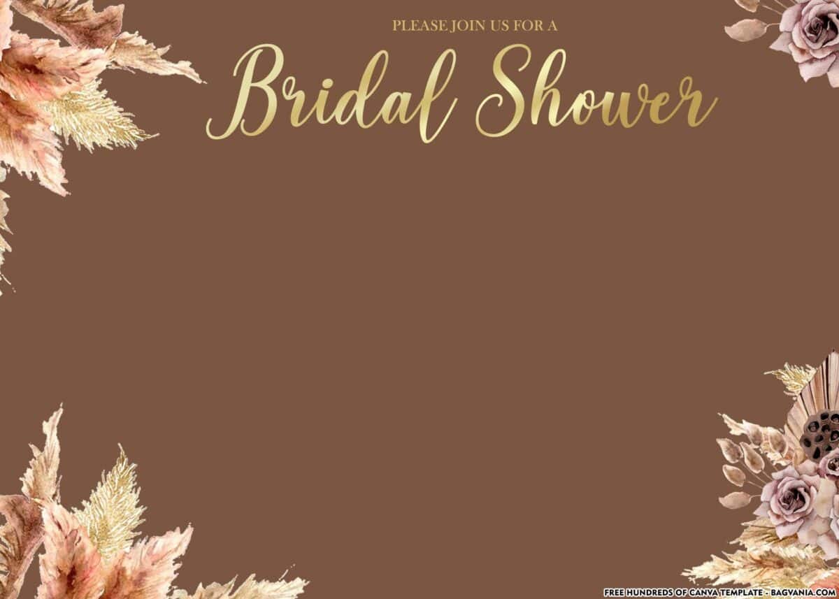 FREE Download Boho Bridal Shower Invitation