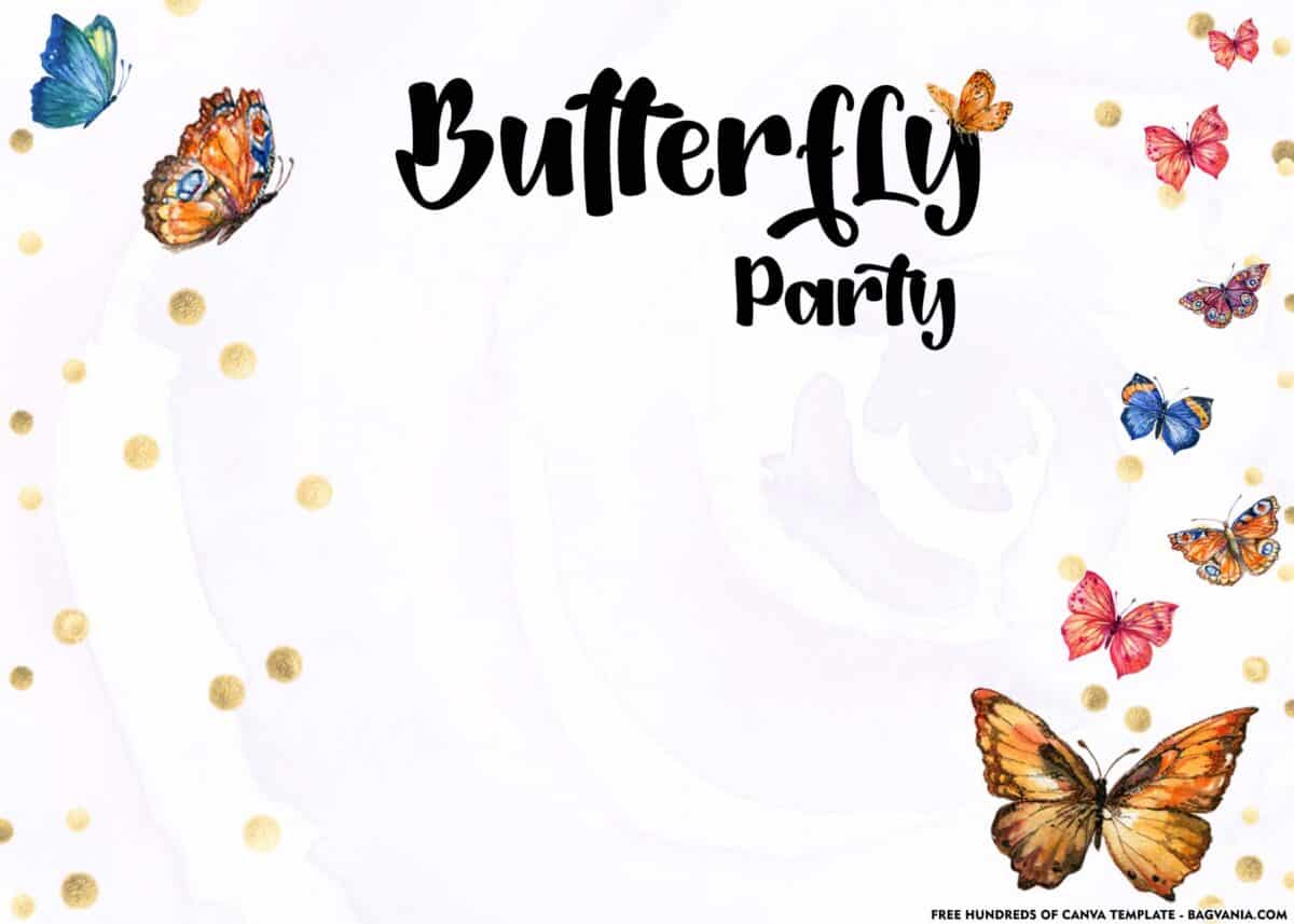 FREE Download Butterfly Party Invitation