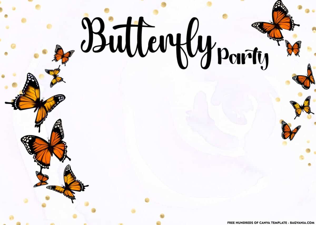 FREE Download Butterfly Party Invitation