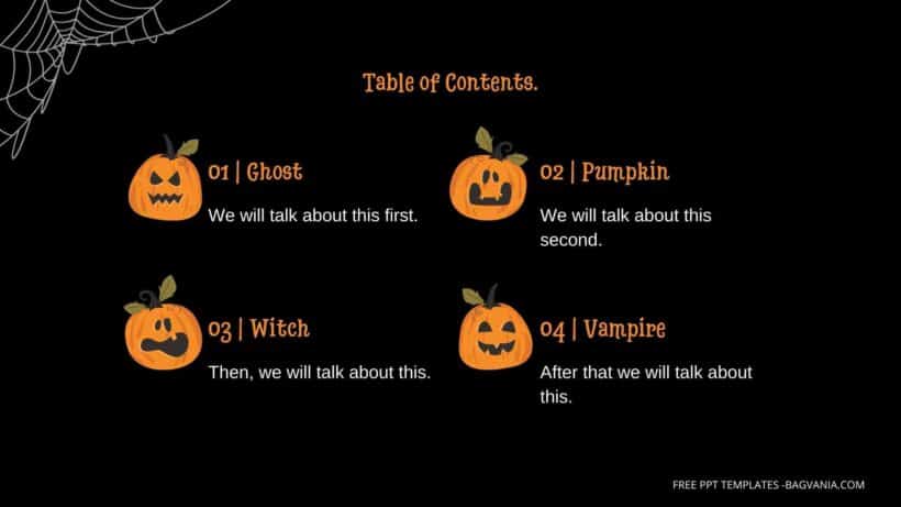 ( FREE Canva Templates ) Cute Halloween With Cat PPT Slides Templates