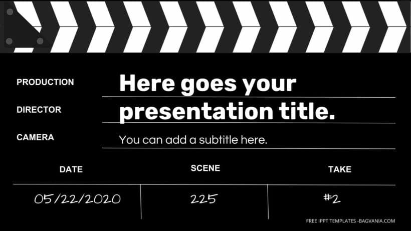 ( FREE Canva Templates ) Movie Maker PPT Slides Templates