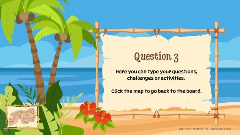 ( FREE Canva Templates ) Paradise Island Board Game PPT Slides Templates