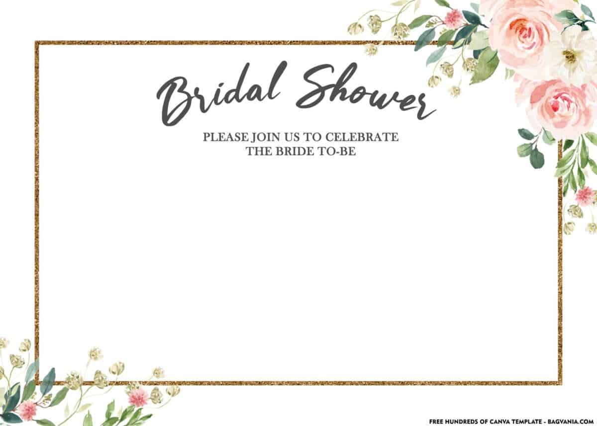 FREE Download Floral Bridal Shower Invitation