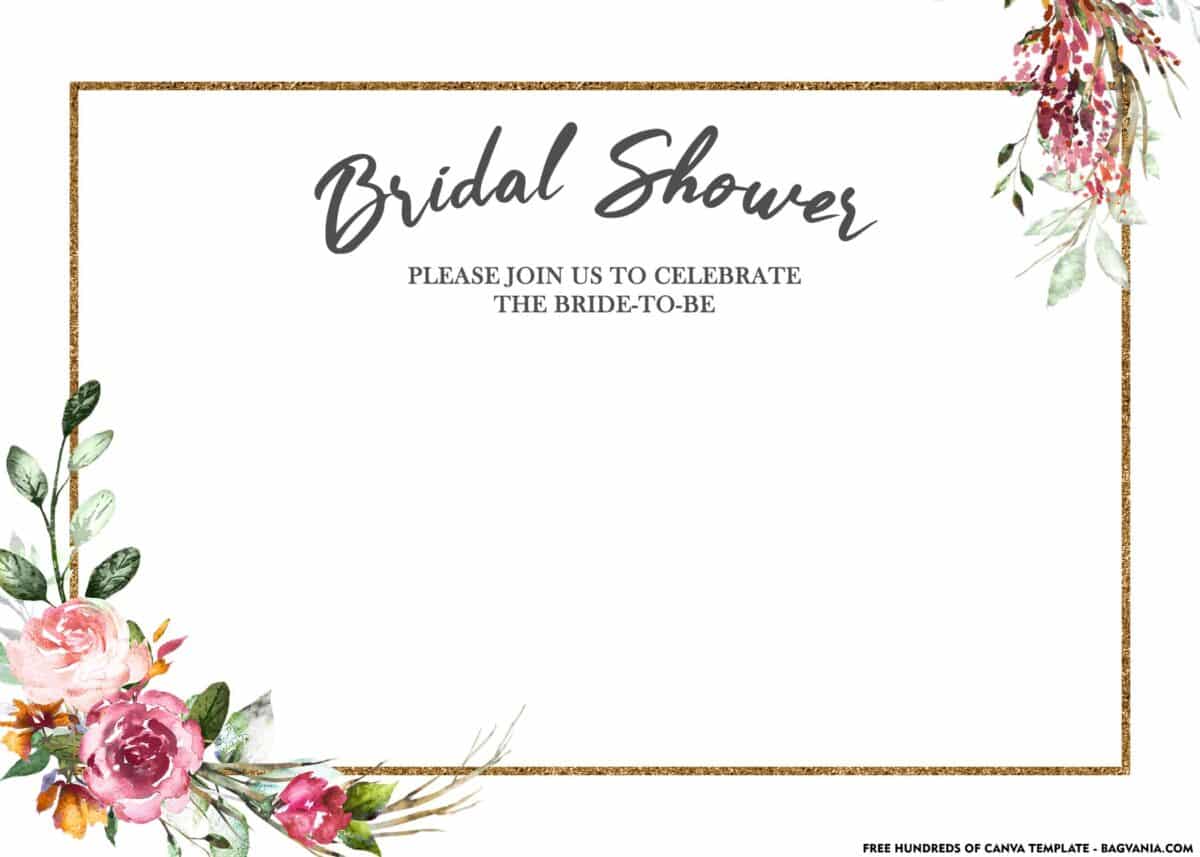 FREE Download Floral Bridal Shower Invitation