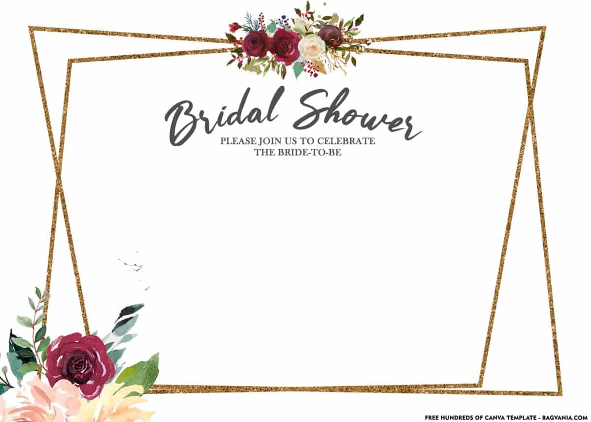 FREE Download Floral Bridal Shower Invitation