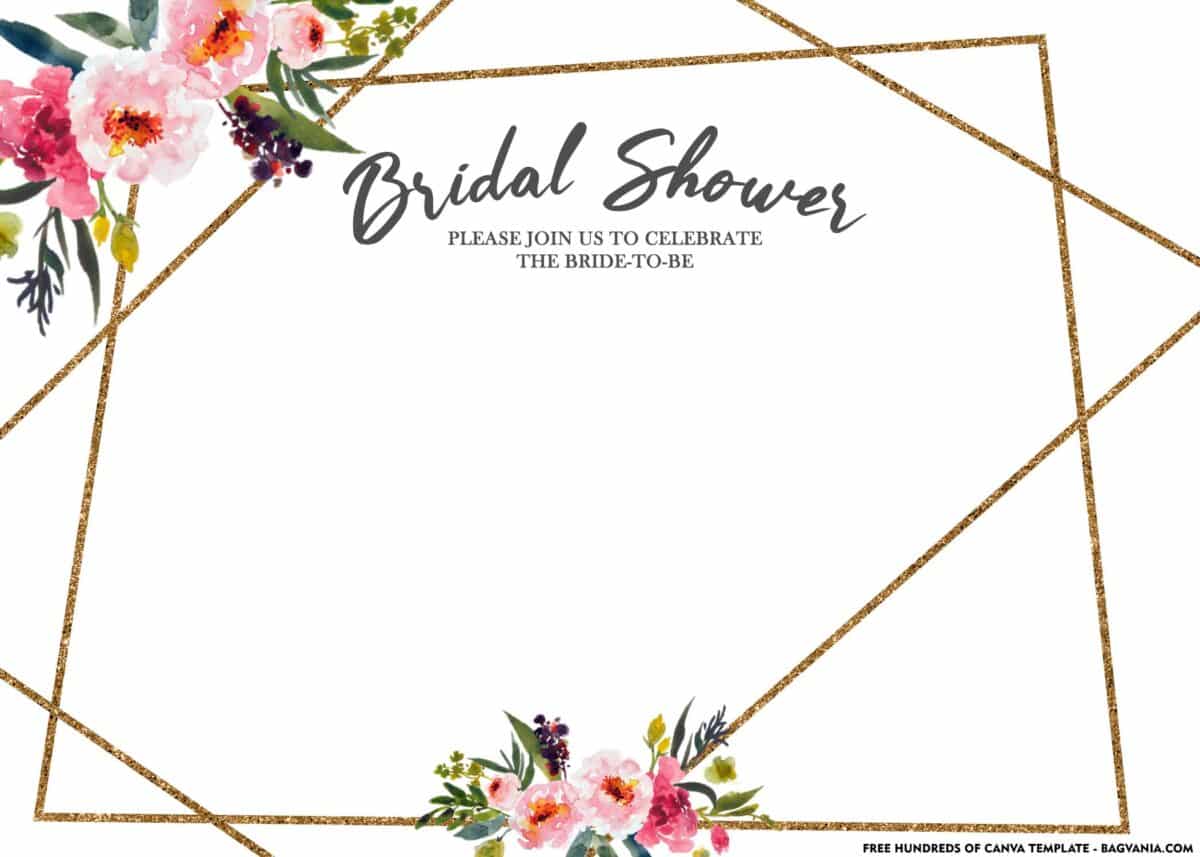 FREE Download Floral Bridal Shower Invitation