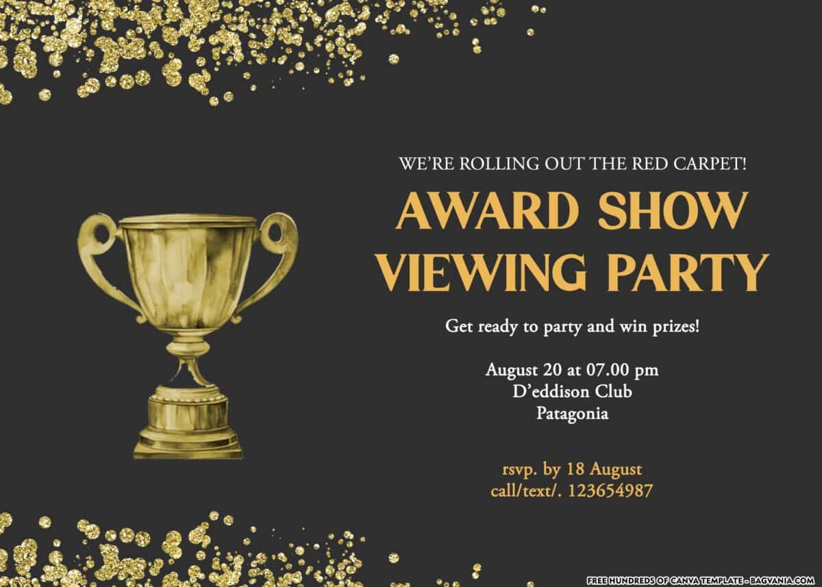 FREE Download Award Show Invitation Template