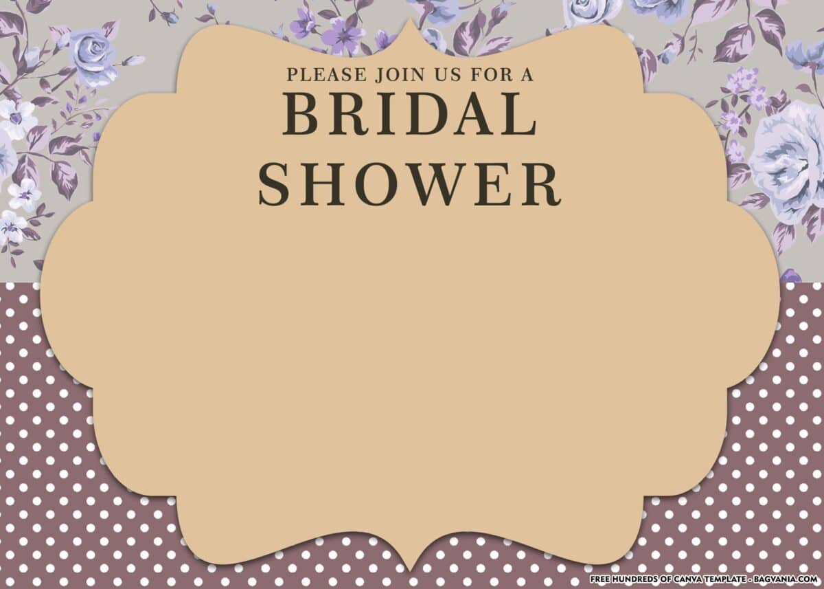 FREE Download Bridal Shower Invitation Card Template