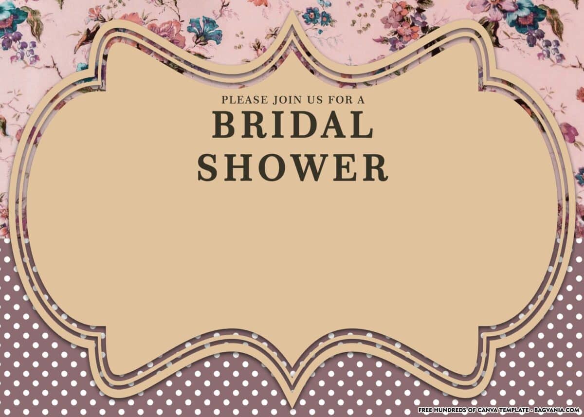 FREE Download Bridal Shower Invitation Card Template