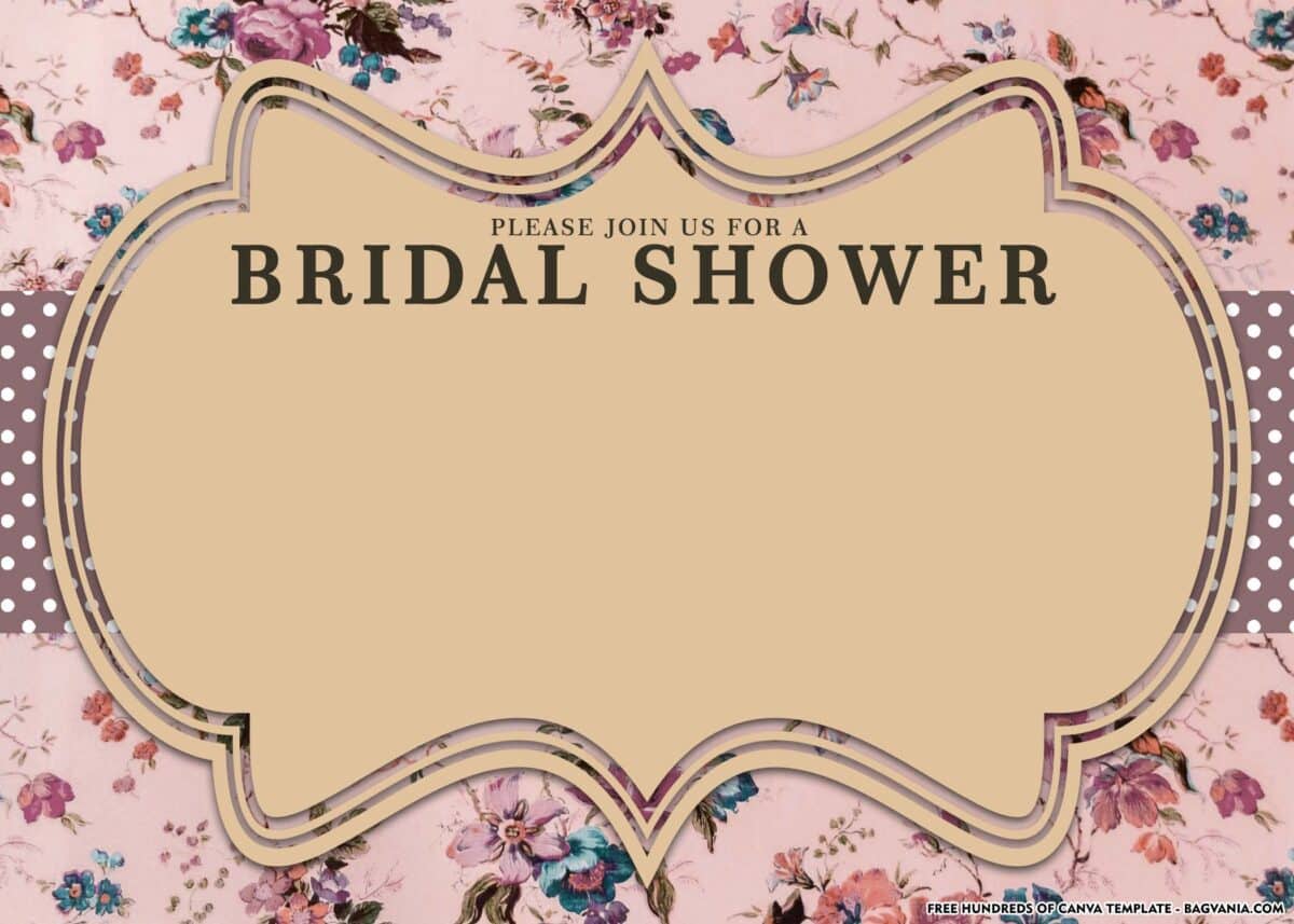 FREE Download Bridal Shower Invitation Card Template