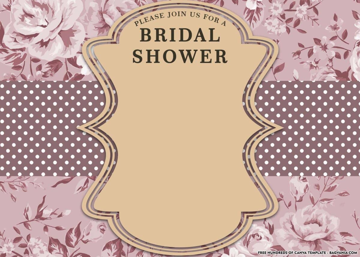 FREE Download Bridal Shower Invitation Card Template