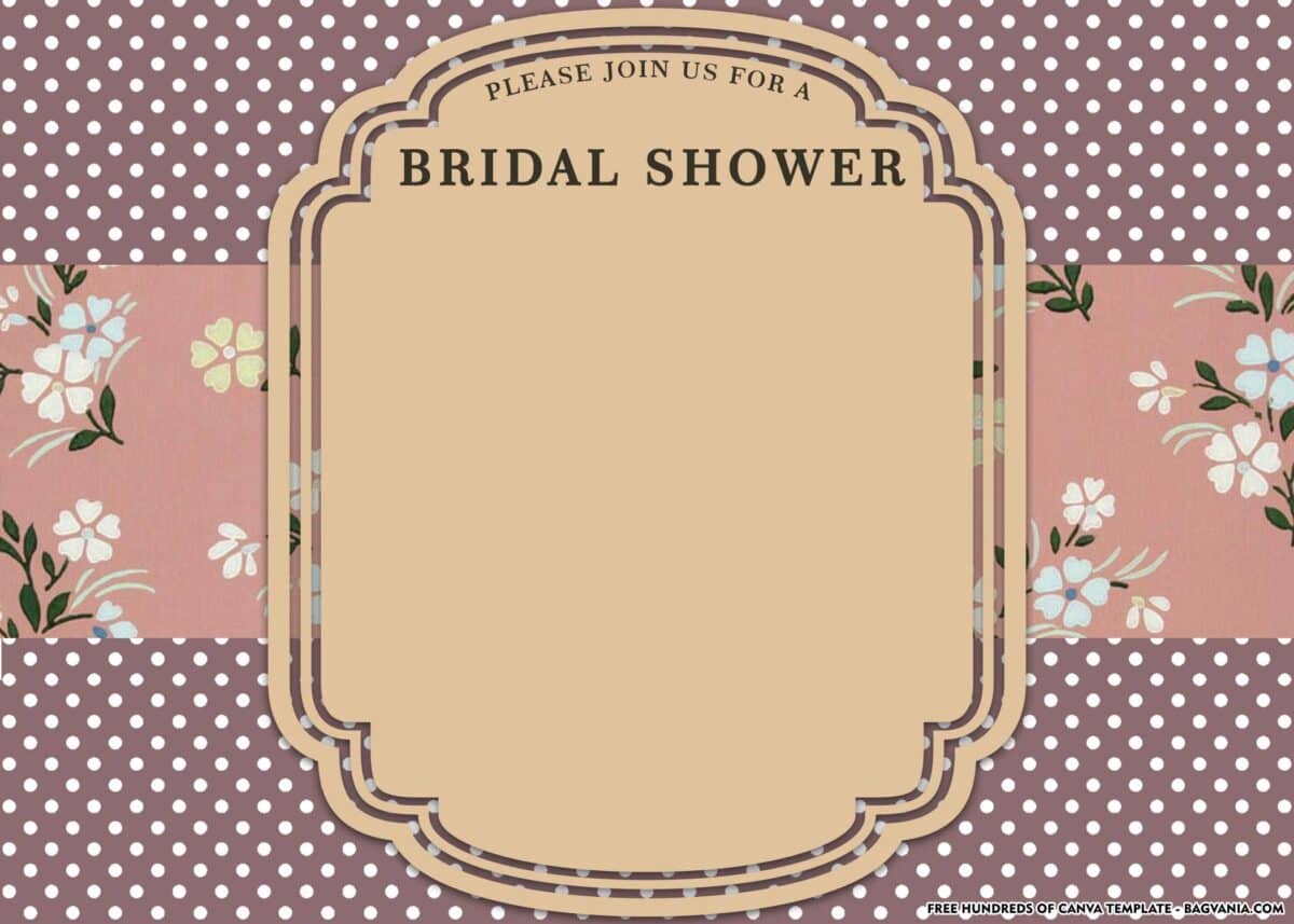 FREE Download Bridal Shower Invitation Card Template