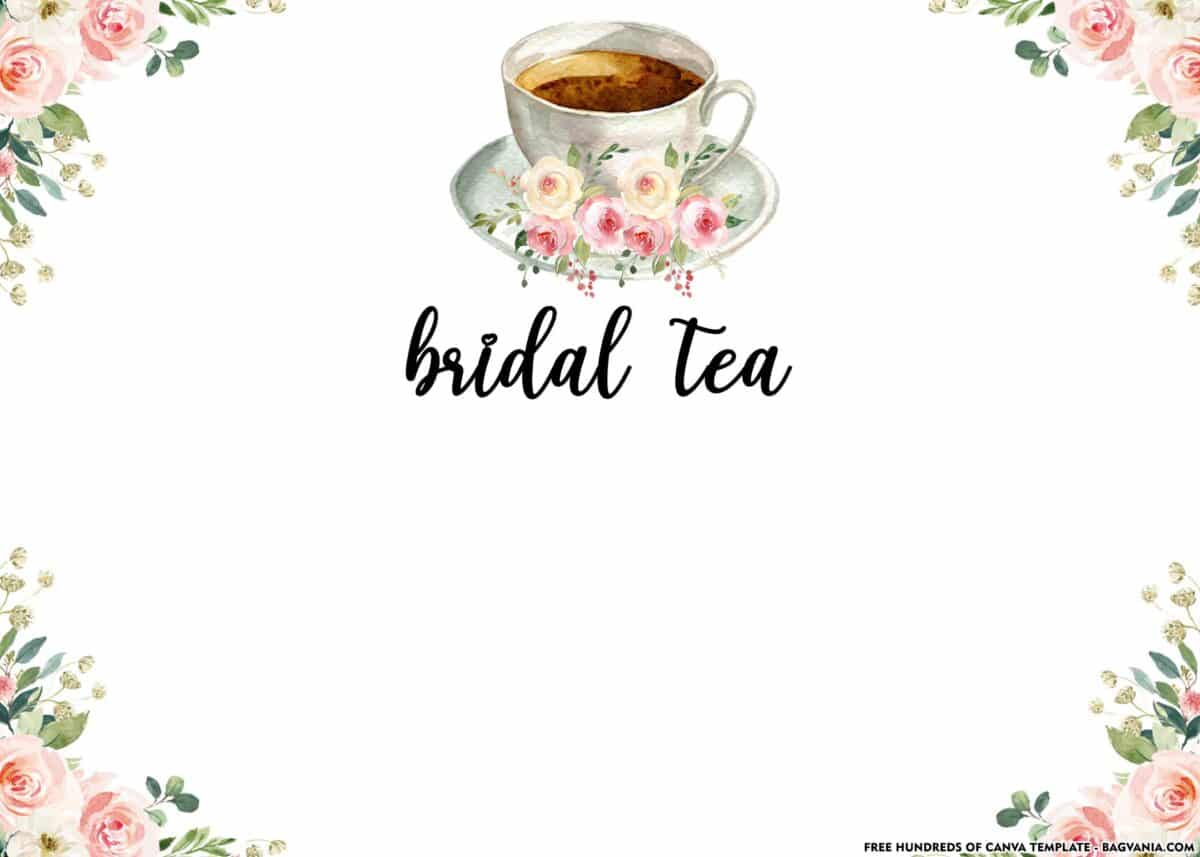 FREE Download Bridal Shower Tea Party Invitations