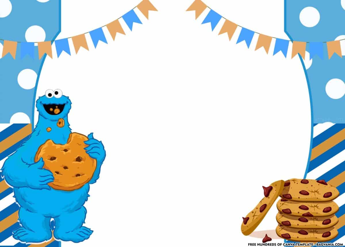 FREE Download Cookie Monster Baby Shower Invitation