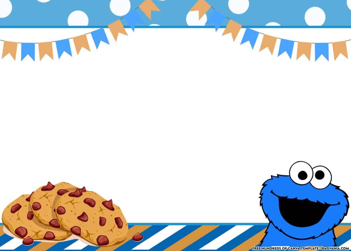 FREE Download Cookie Monster Baby Shower Invitation