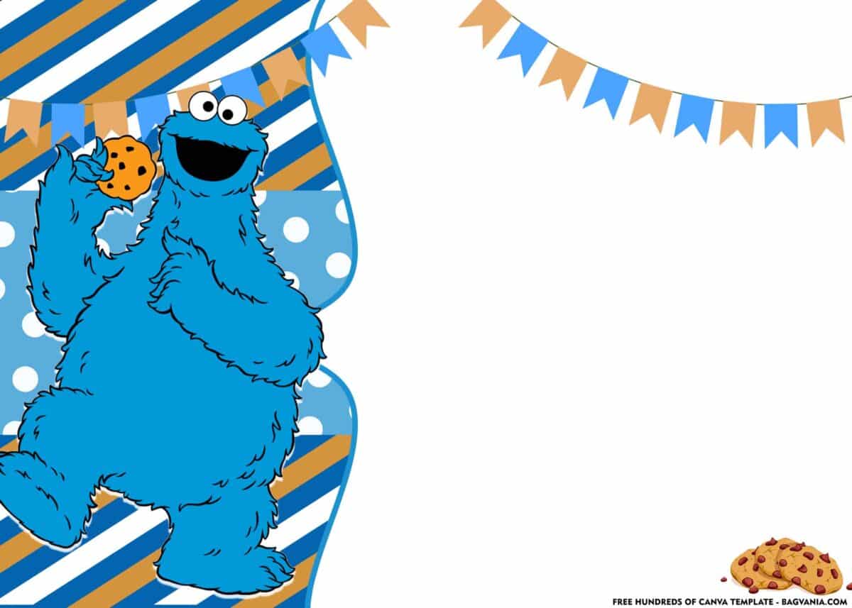 FREE Download Cookie Monster Baby Shower Invitation