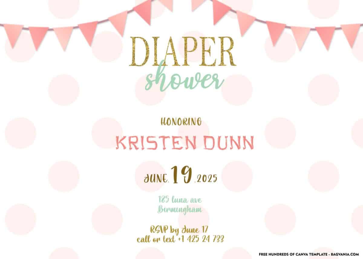 FREE Download Diaper Shower Invitation Template