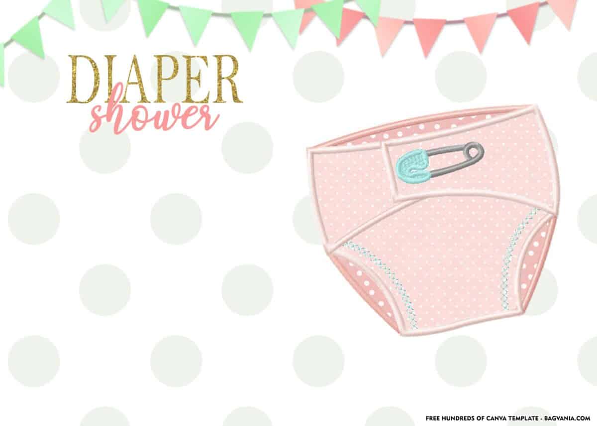 FREE Download Diaper Shower Invitation Template