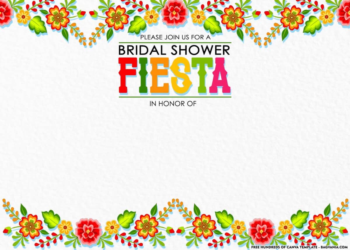 FREE Download Fiesta Bridal Shower Invitation Templates