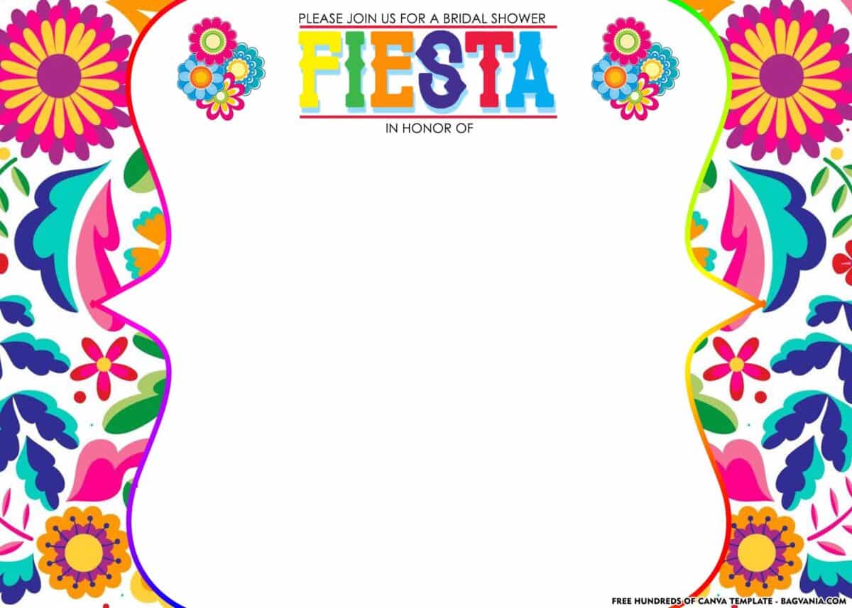 FREE Download Fiesta Bridal Shower Invitation Templates