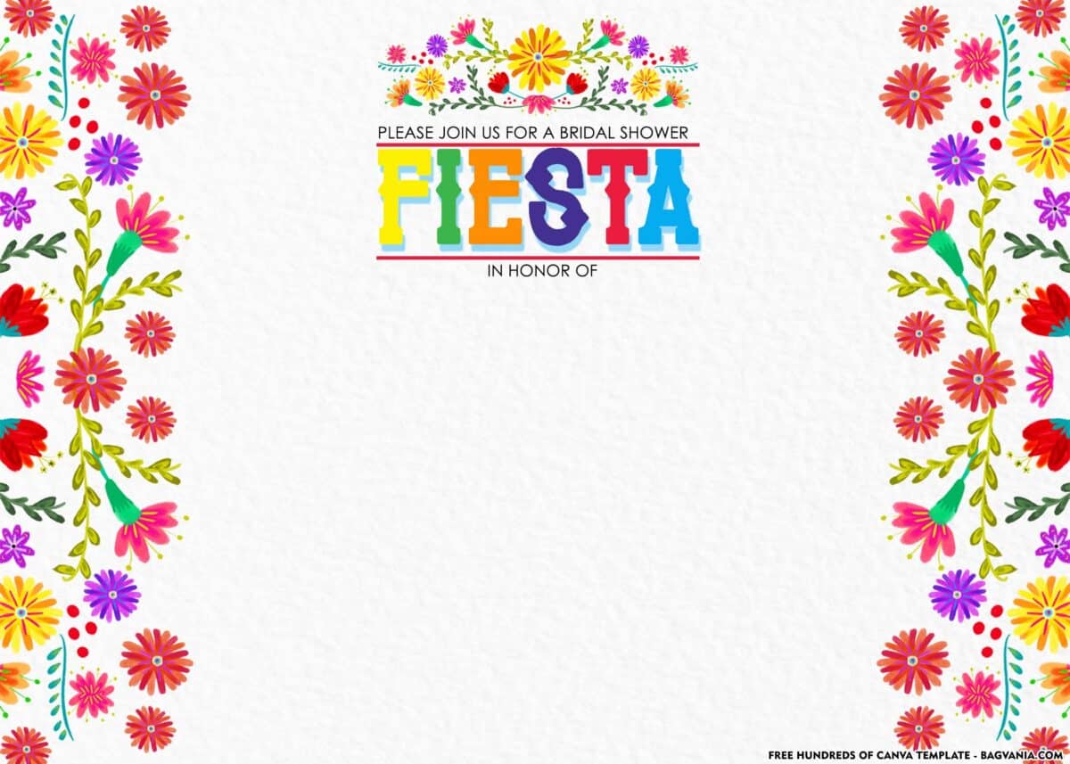 FREE Download Fiesta Bridal Shower Invitation Templates