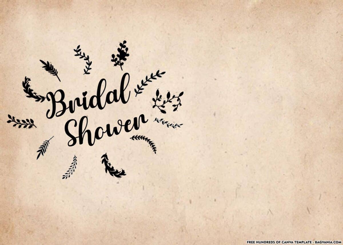 FREE Download Free Rustic Bridal Shower Invitation