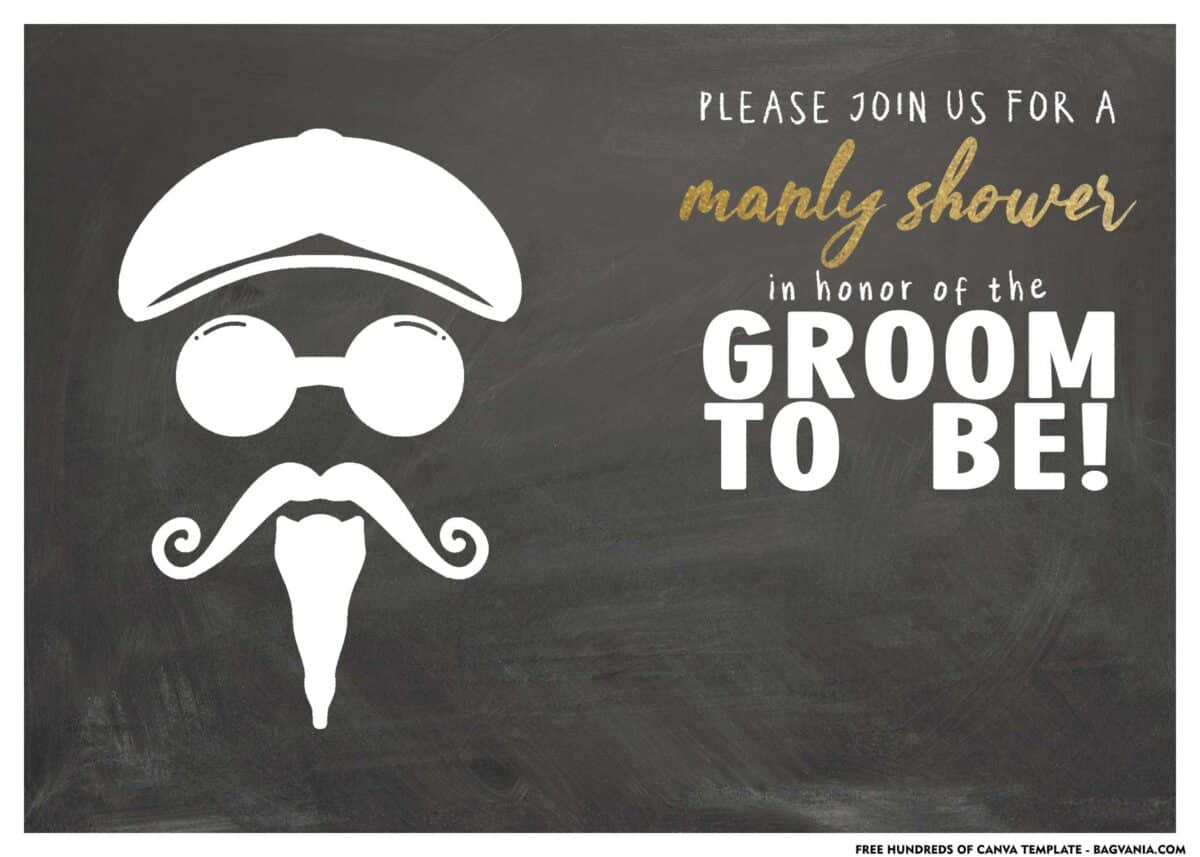 FREE Download Groom Shower Invitation