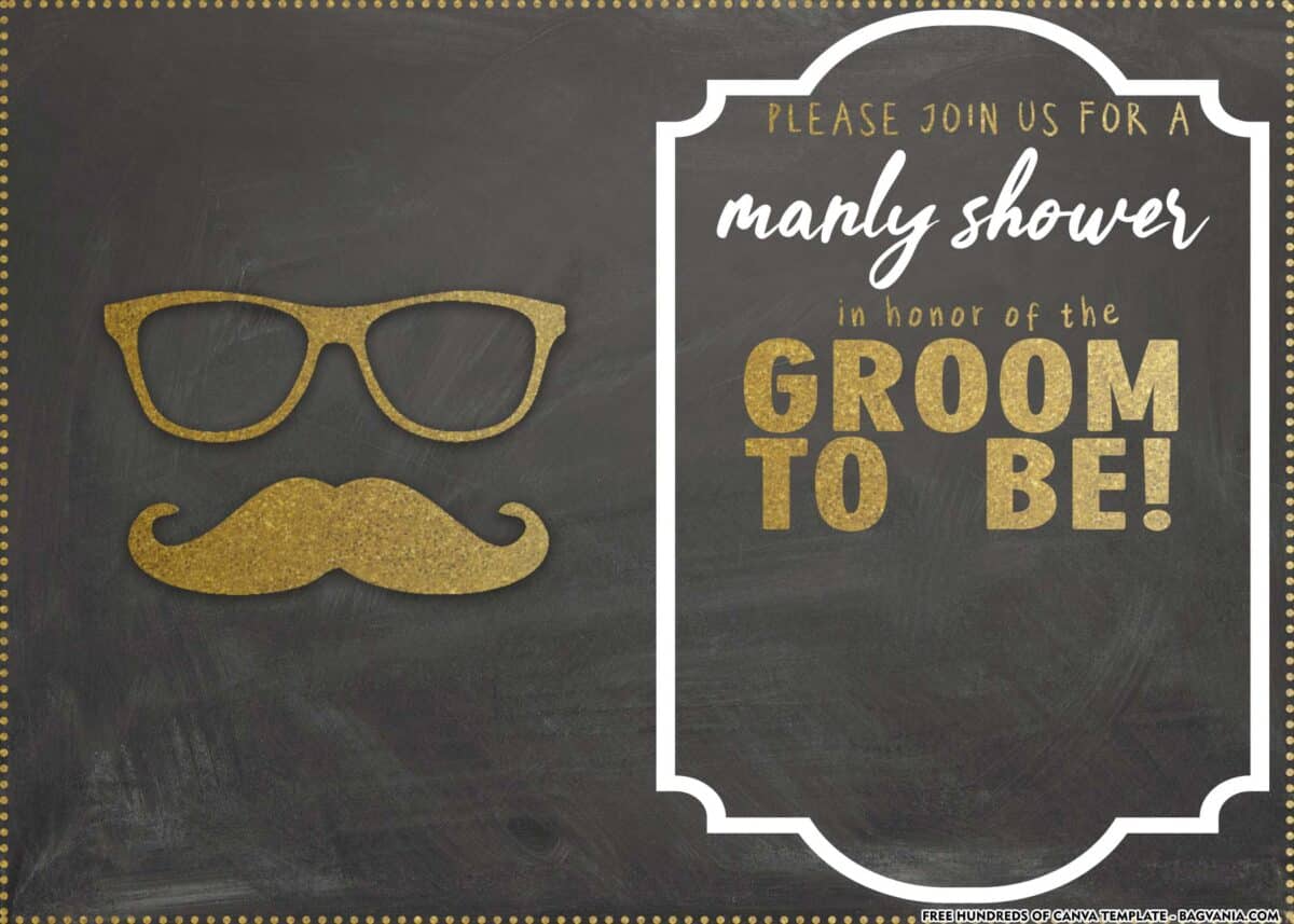 FREE Download Groom Shower Invitation