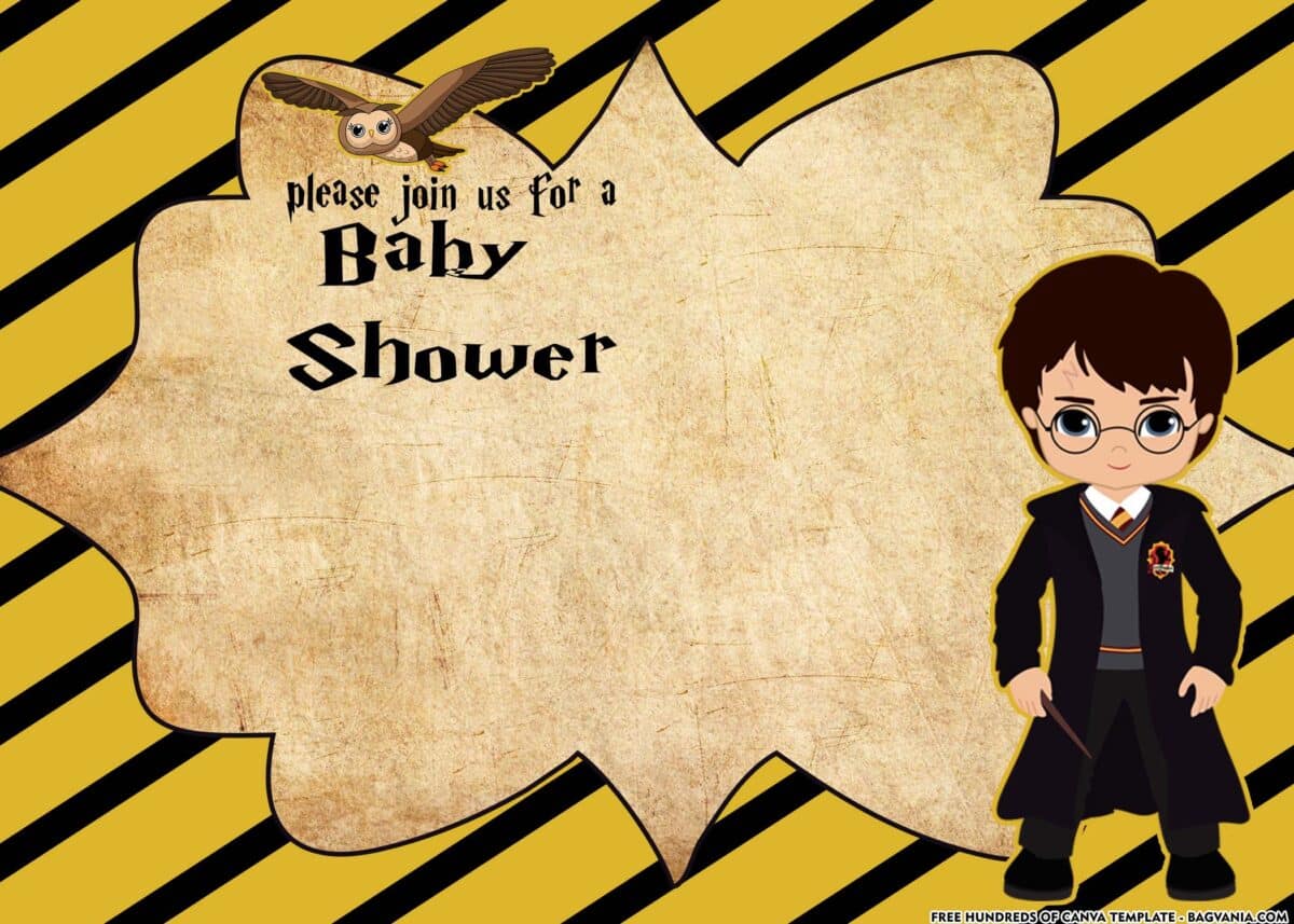 FREE Download Harry Potter Baby Shower Invitation