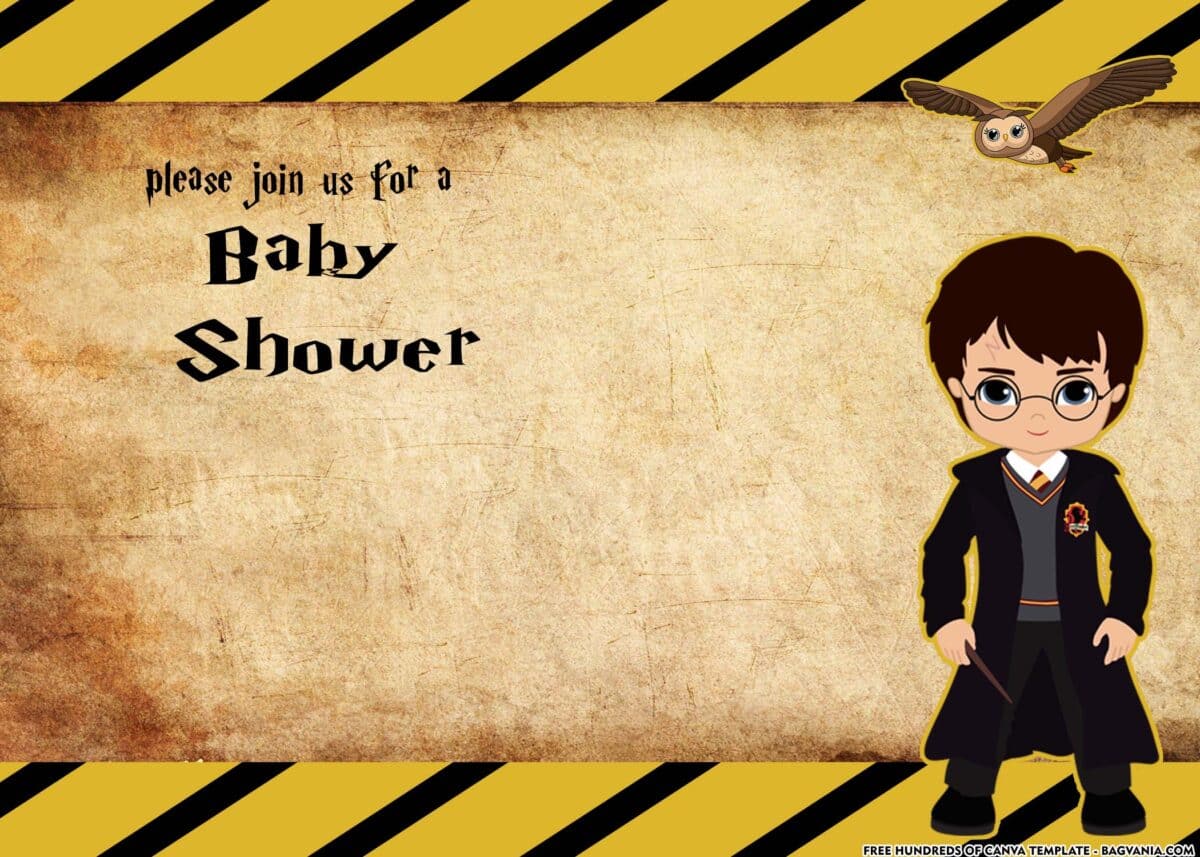 FREE Download Harry Potter Baby Shower Invitation