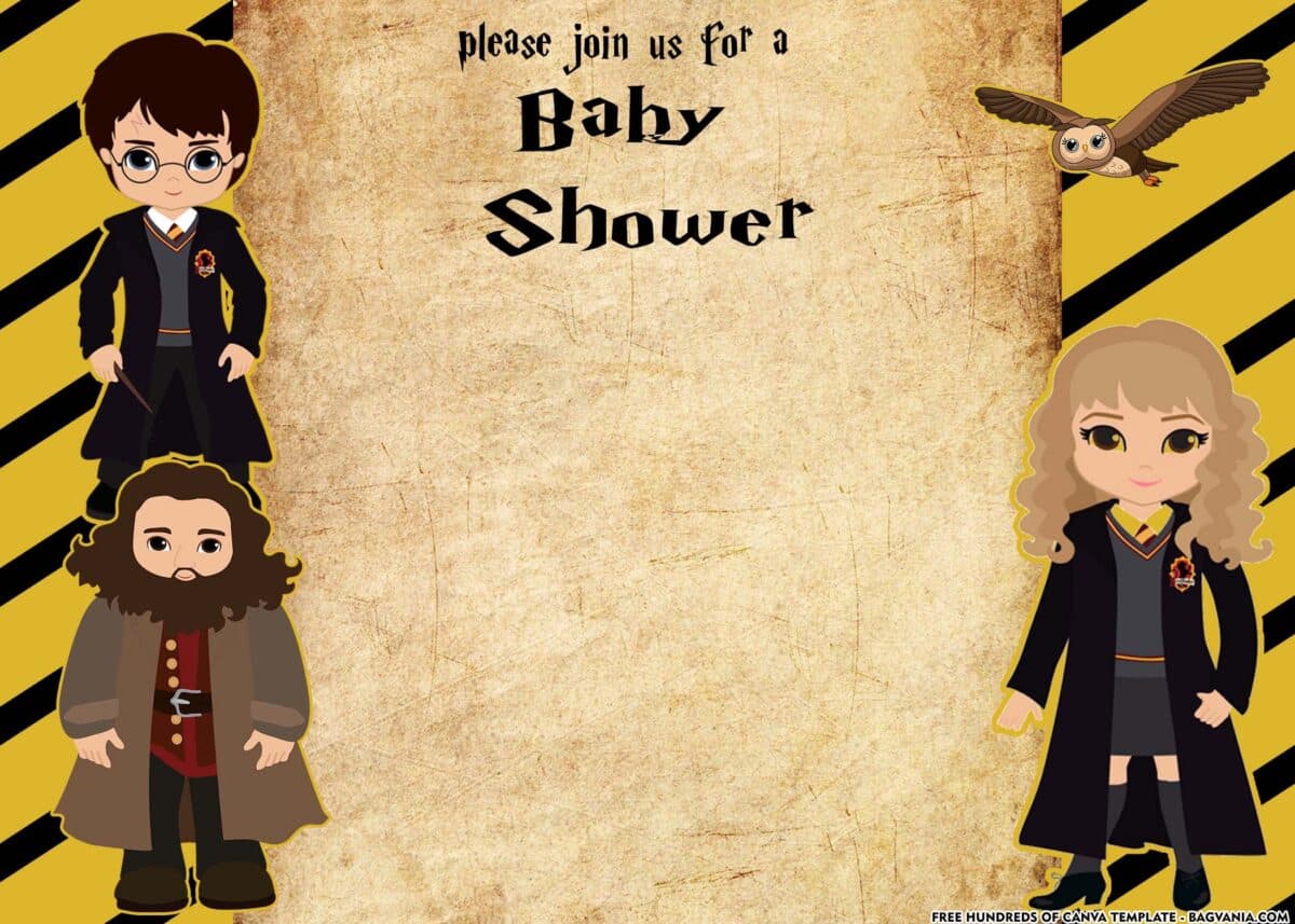 FREE Download Harry Potter Baby Shower Invitation