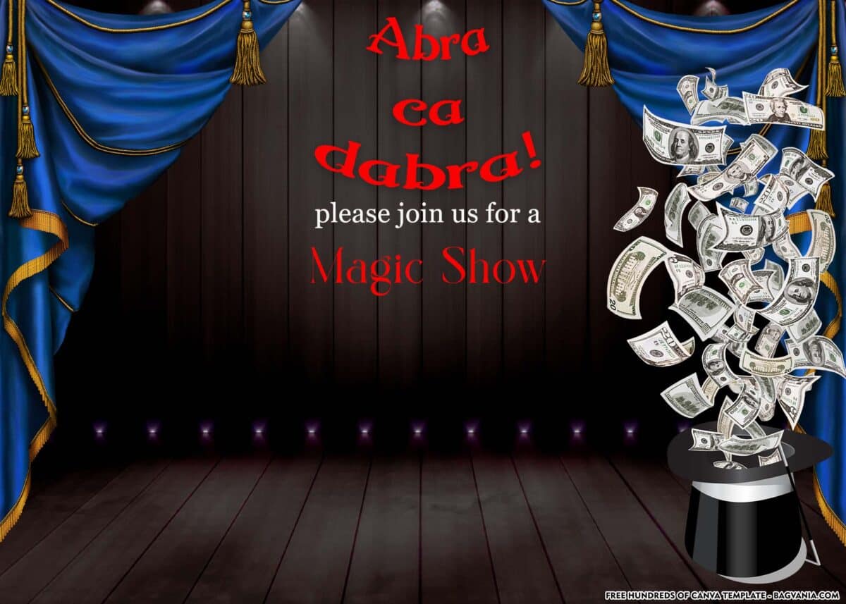 FREE Download Magic Show Invitation Template