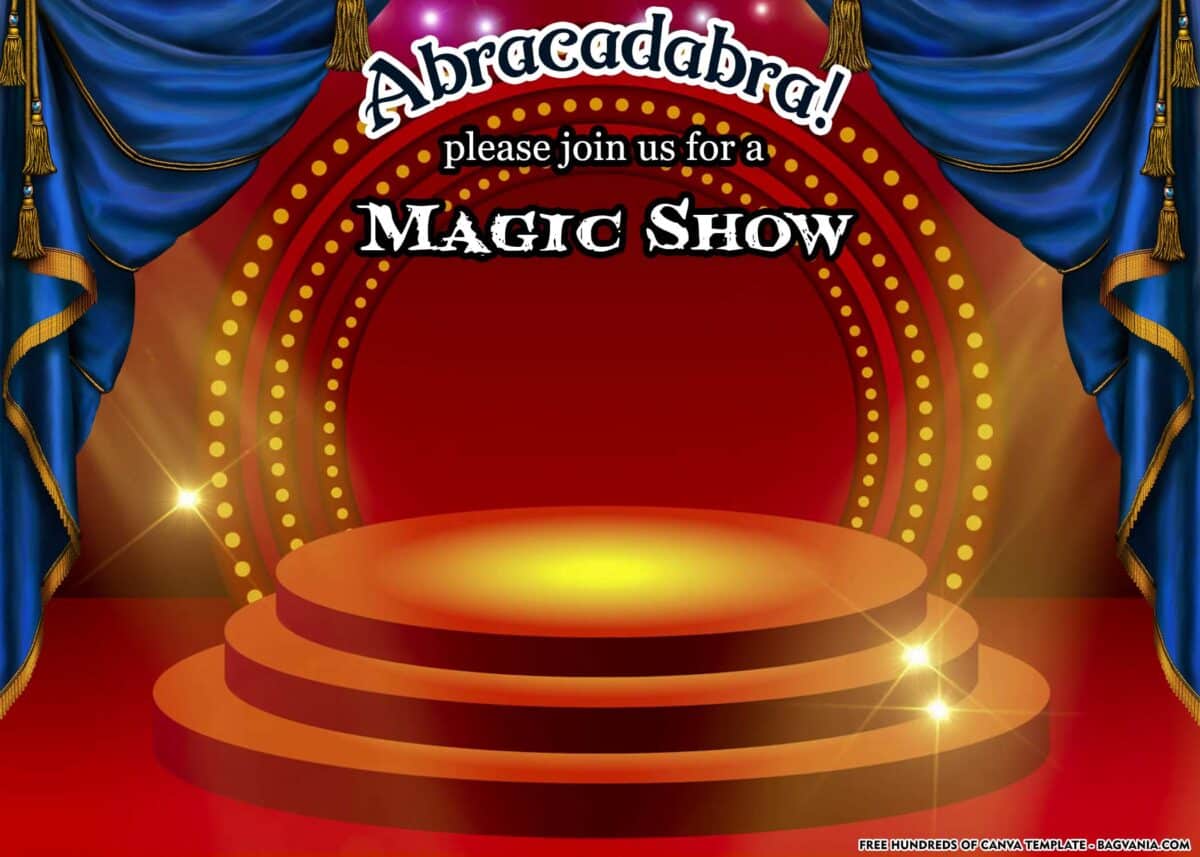 FREE Download Magic Show Invitation Template