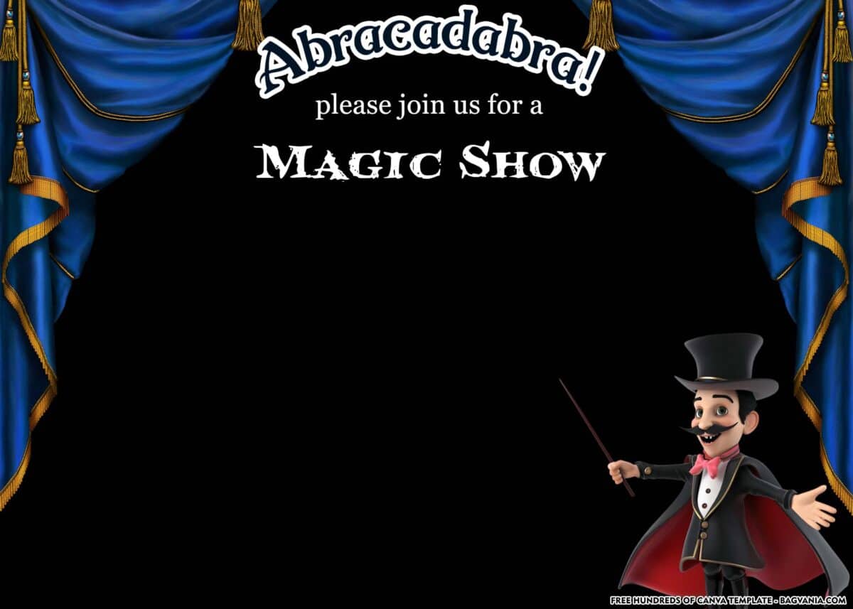 FREE Download Magic Show Invitation Template