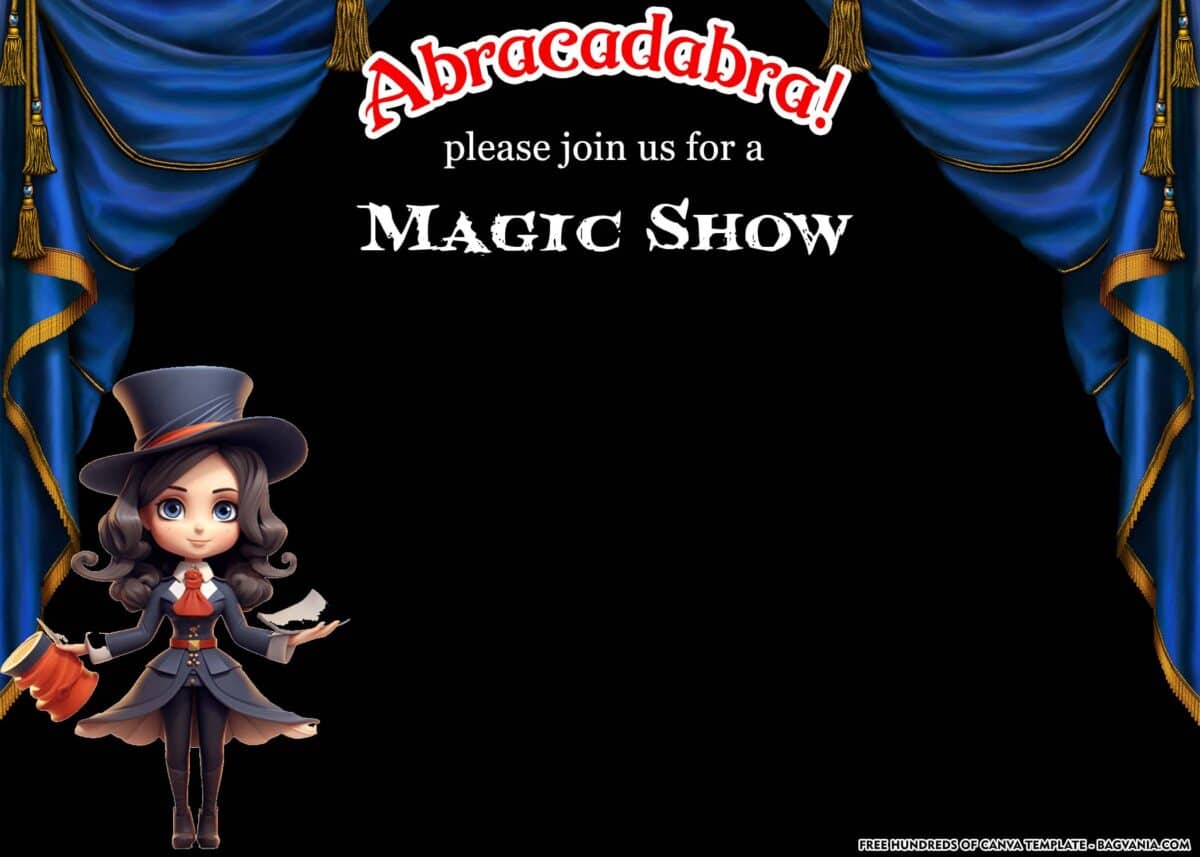 FREE Download Magic Show Invitation Template