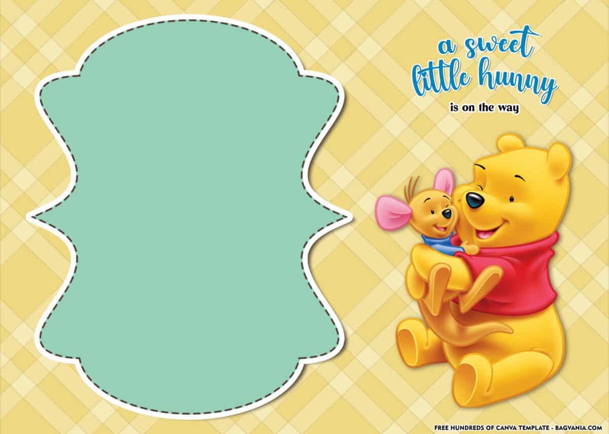 FREE Download Winnie the Pooh Baby Shower Invitations