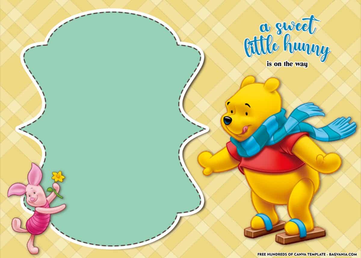 FREE Download Winnie the Pooh Baby Shower Invitations