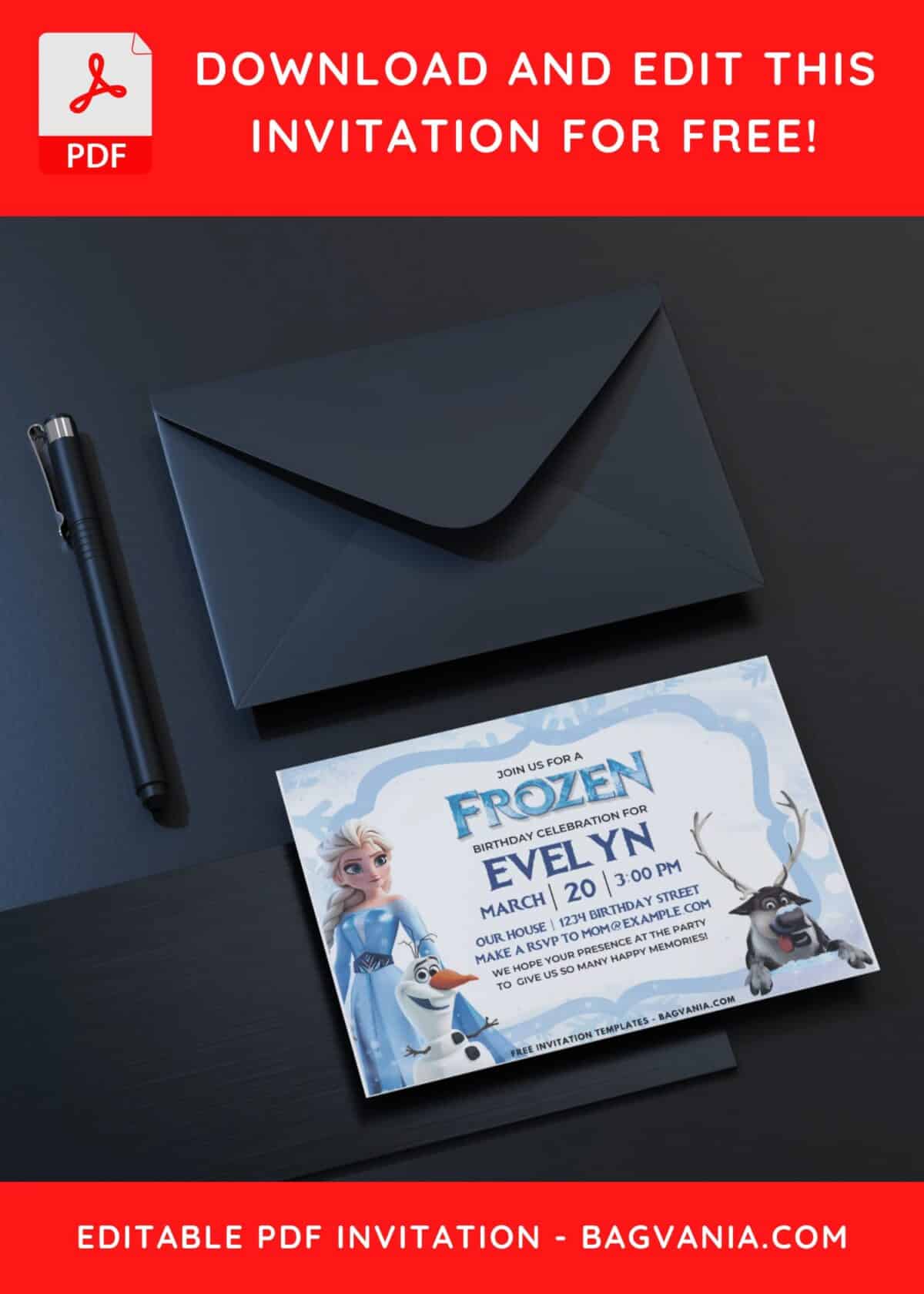 Frozen Baby Shower Invitation 