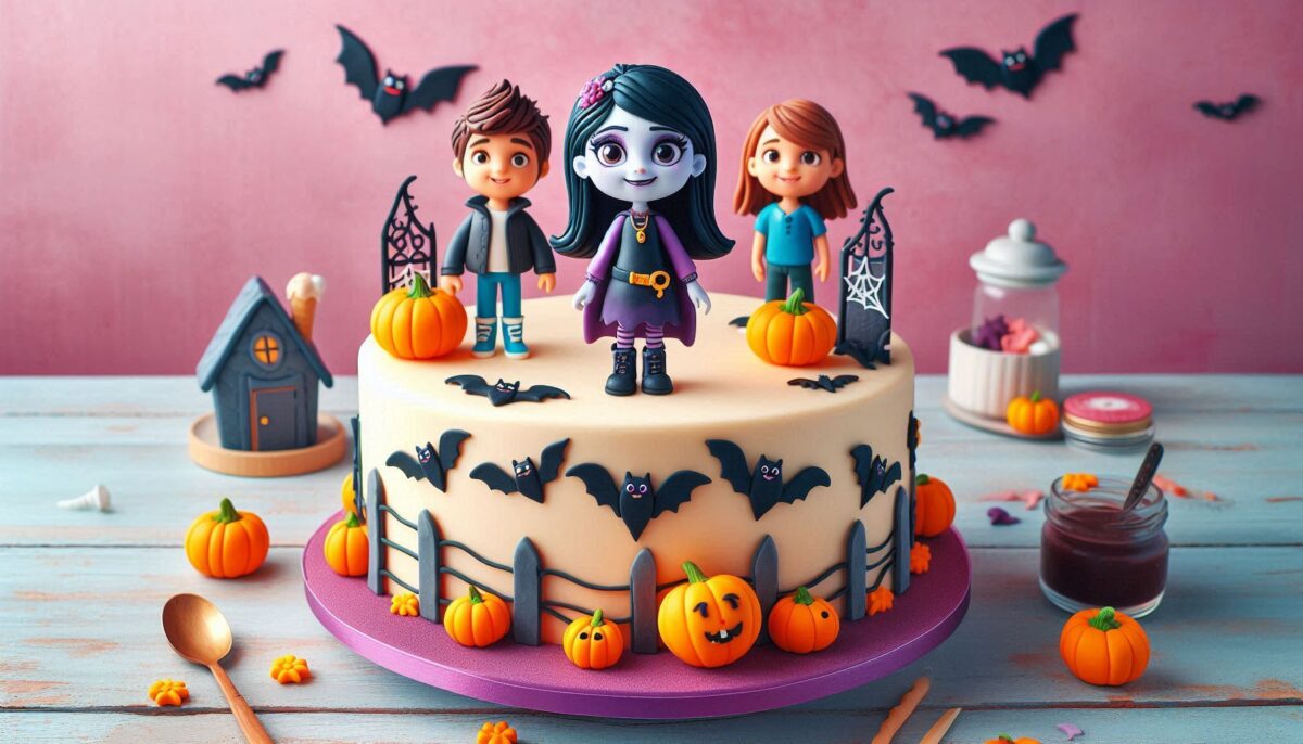 Spooky Vampirina Birthday Cake